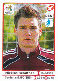 Nicklas Bendtner Denmark samolepka EURO 2012 #219